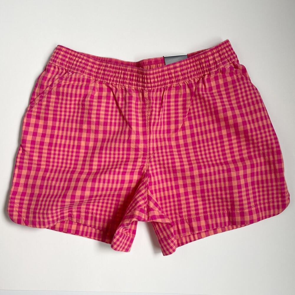 Lands End Plaid Pull On Shorts